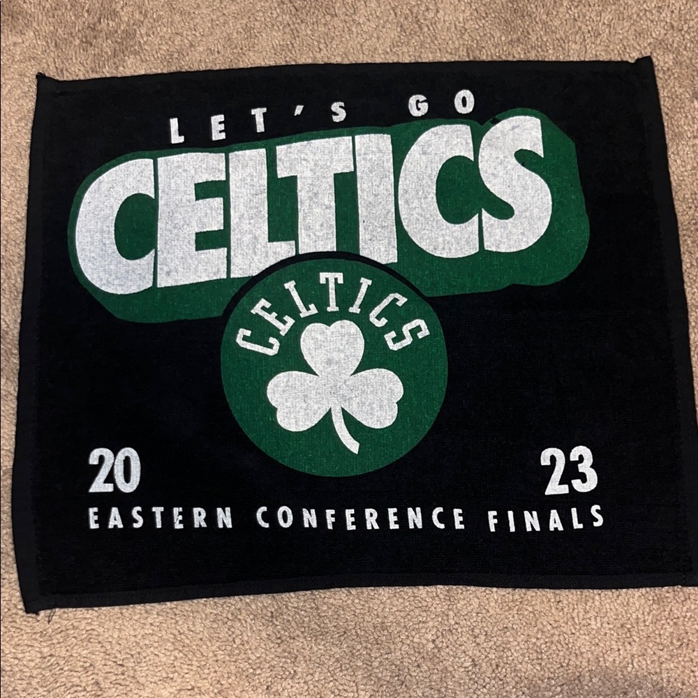 Celtics Black and Green Bath Towel
